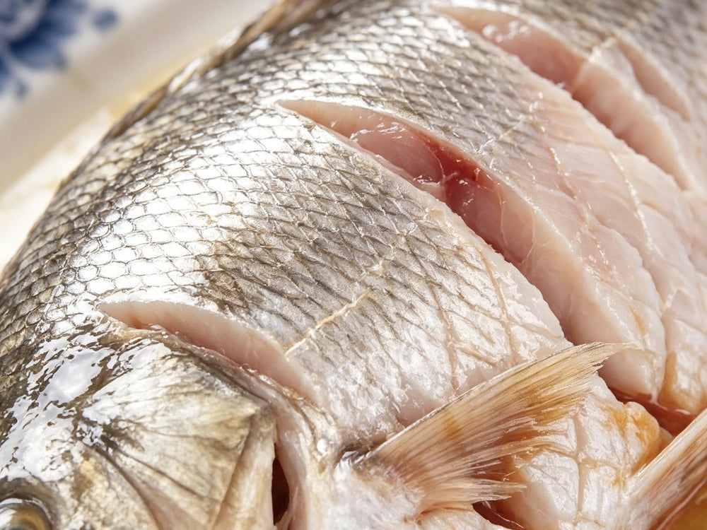 Frozen whole sea bass